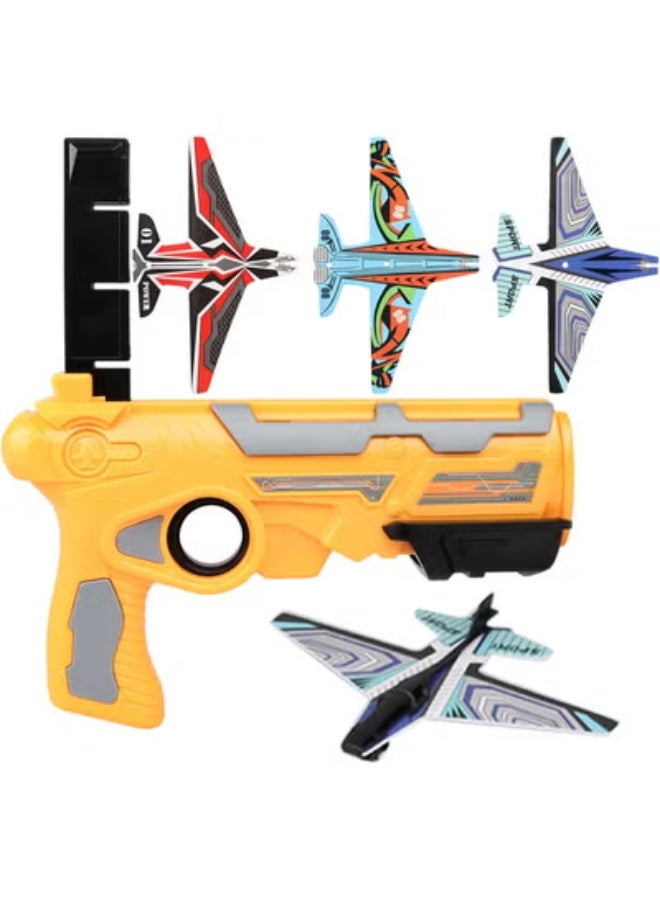 ممز بلانيت لعبة طائرة منجنيق مزودة بـ 4 طائرات، العاب اطفال ، العاب رياضية ممتعة في الهواء الطلق، العاب للأولاد و البنات افضل خيار لحفلات اعياد الميلاد - Image 1