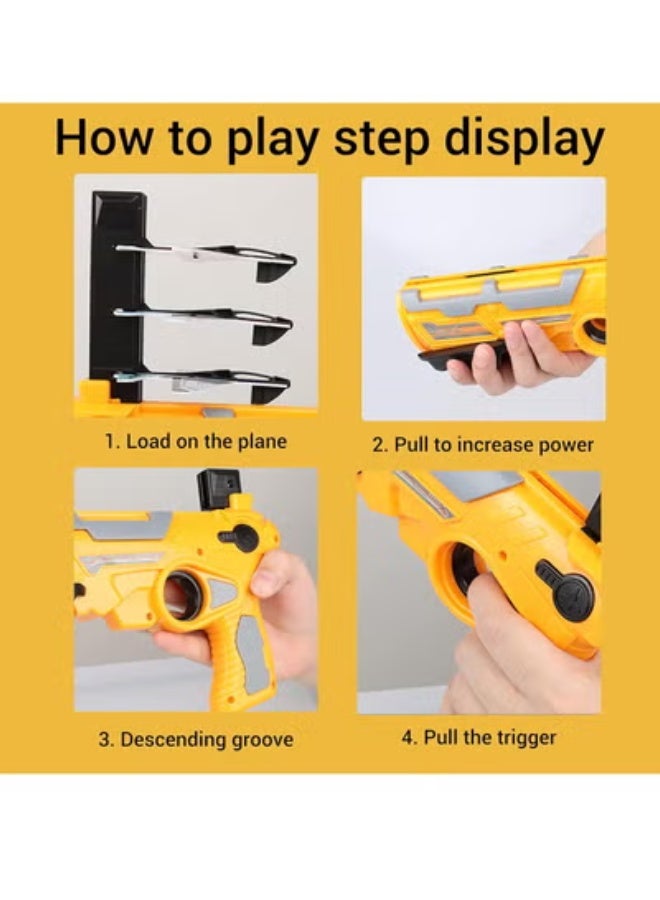 ممز بلانيت لعبة طائرة منجنيق مزودة بـ 4 طائرات، العاب اطفال ، العاب رياضية ممتعة في الهواء الطلق، العاب للأولاد و البنات افضل خيار لحفلات اعياد الميلاد - Image 5