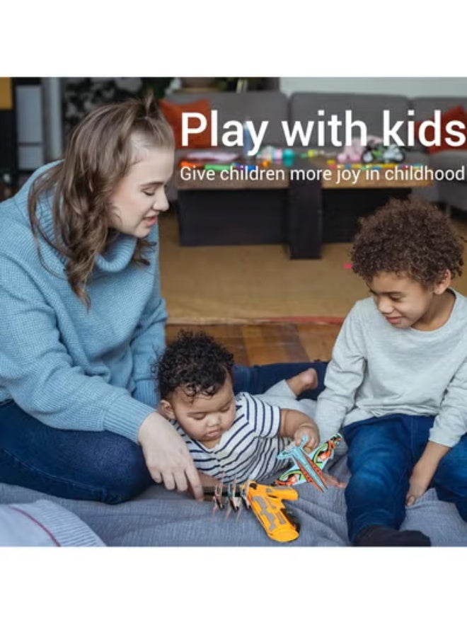 ممز بلانيت لعبة طائرة منجنيق مزودة بـ 4 طائرات، العاب اطفال ، العاب رياضية ممتعة في الهواء الطلق، العاب للأولاد و البنات افضل خيار لحفلات اعياد الميلاد - Image 2