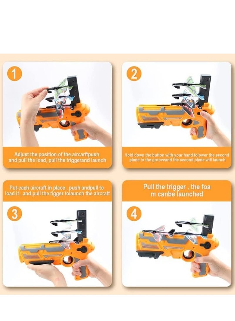 ممز بلانيت لعبة طائرة منجنيق مزودة بـ 4 طائرات، العاب اطفال ، العاب رياضية ممتعة في الهواء الطلق، العاب للأولاد و البنات افضل خيار لحفلات اعياد الميلاد - Image 3