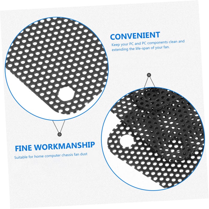 PVC Mesh Fan Dust Filters 20pcs 4cm For Computer Cooling Components Protection - Image 4