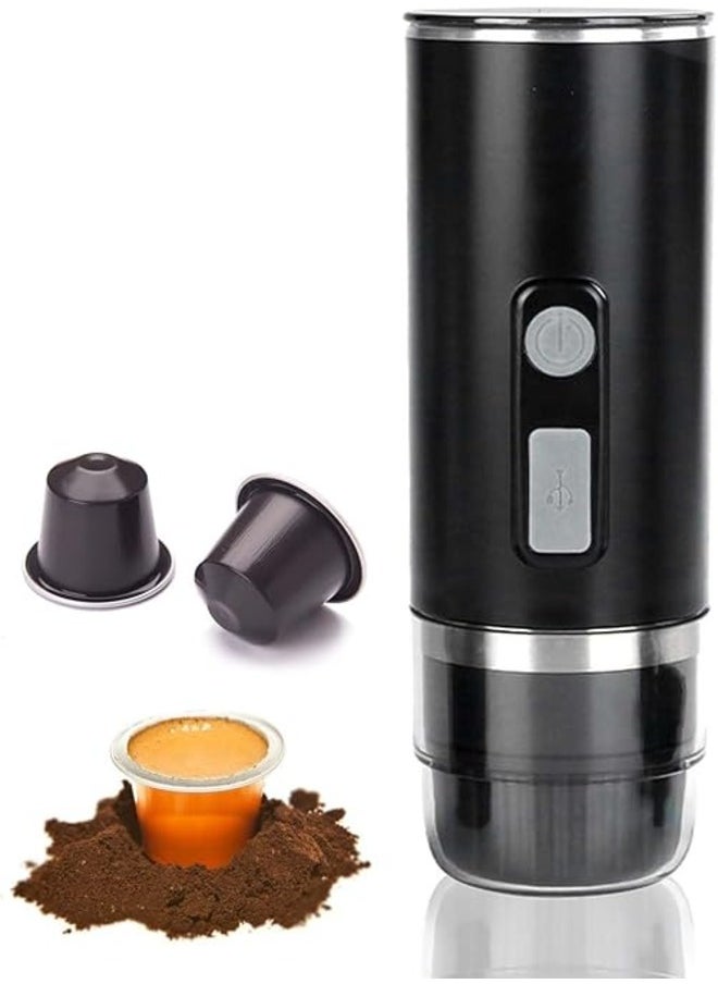 Generic Portable Coffee Maker, 3-in-1 Fast Hot Mini Electric Espresso Machine, Self-heating Automatic Capsule Coffee Maker,for Capsules, Coffee Powder, Tea, Suitable for Home, Travel, Camping  - Image 1