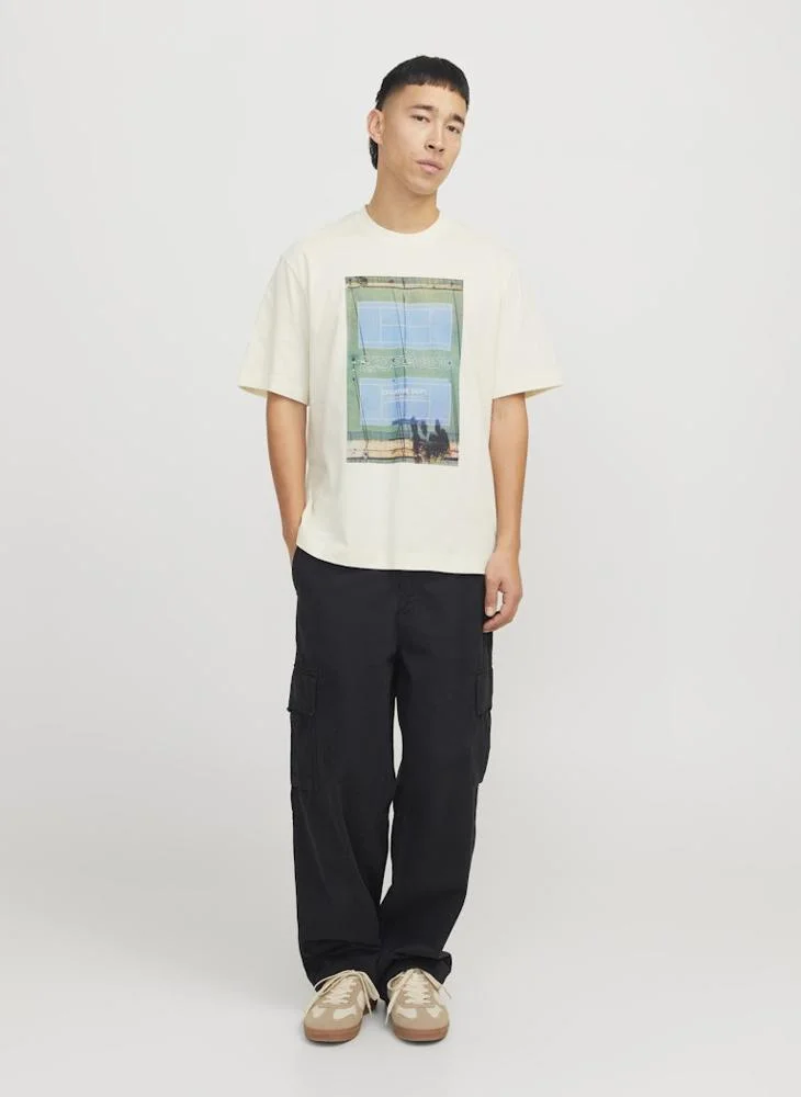 JACK & JONES Jcounion Graphic Print Crew Neck T-Shirt