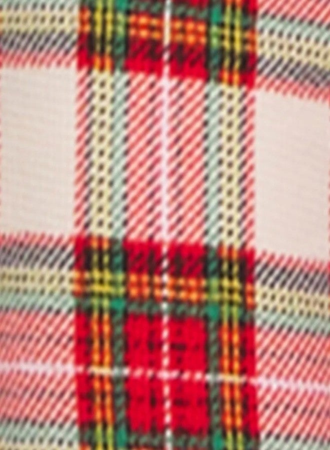 إدي بوار بيجامة إيدي باور للحيوانات الأليفة، مقاس صغير، تصميم كاروهات أحمر، إغلاق فيلكرو علوي، مناسبة للجراء والكلاب والقطط - Image 5