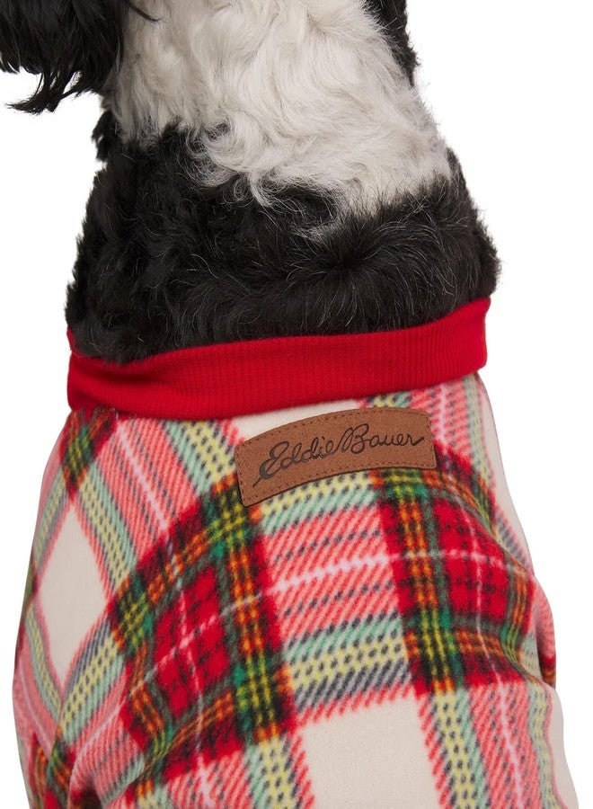 إدي بوار بيجامة إيدي باور للحيوانات الأليفة، مقاس صغير، تصميم كاروهات أحمر، إغلاق فيلكرو علوي، مناسبة للجراء والكلاب والقطط - Image 4