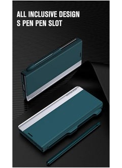 ماركة غير محددة متوافق مع حافظة هاتف Oneplus Open/OPPO Find N3 مع فتحة للقلم وقلم حساس، وغلاف حماية الجسم بالكامل من جلد PU المطوي [ميزة حامل التثبيت].  - Image 3