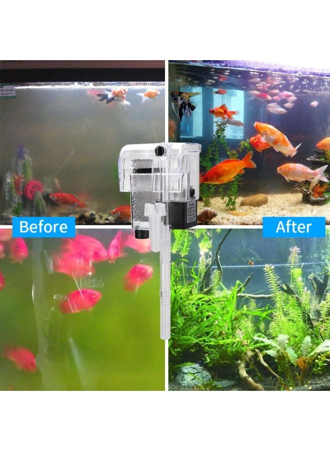 Generic High-Efficiency Hang-On Aquarium Filter – 300L/h Flow, Silent Operation & Easy Setup - Image 2