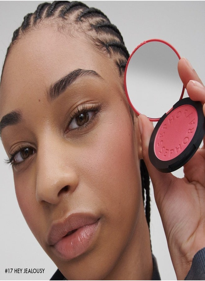 SEPHORA - SEPHORA COLLECTION Colorful Blush – Shade 17 Hey Jealousy (3.50g) | Deep Berry Pink, Highly Pigmented, Blendable & Long-Lasting Powder Blush for a Bold, Flattering Flush on All Skin Tones - Image 1
