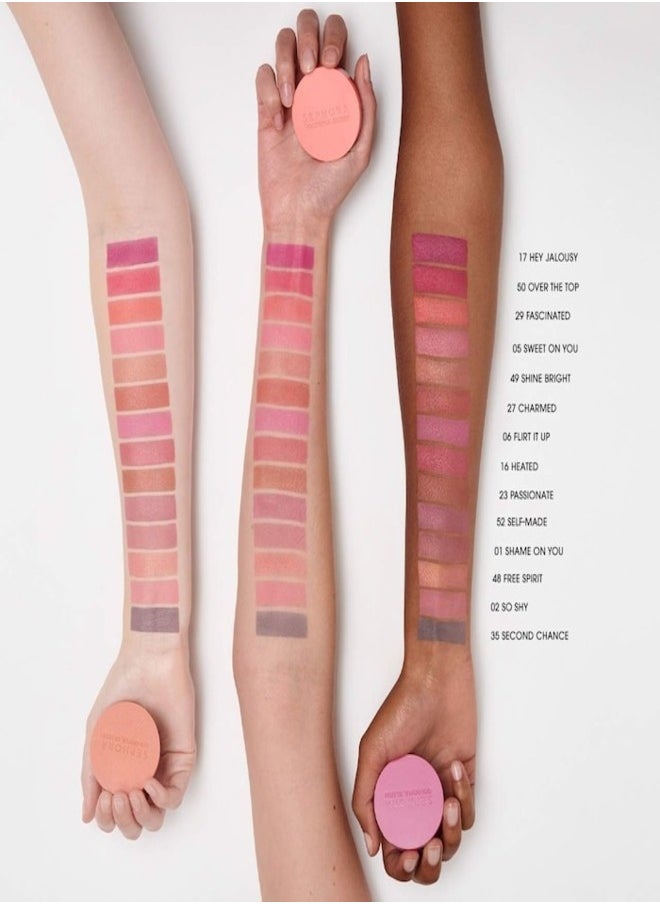 SEPHORA - SEPHORA COLLECTION Colorful Blush – Shade 17 Hey Jealousy (3.50g) | Deep Berry Pink, Highly Pigmented, Blendable & Long-Lasting Powder Blush for a Bold, Flattering Flush on All Skin Tones - Image 1