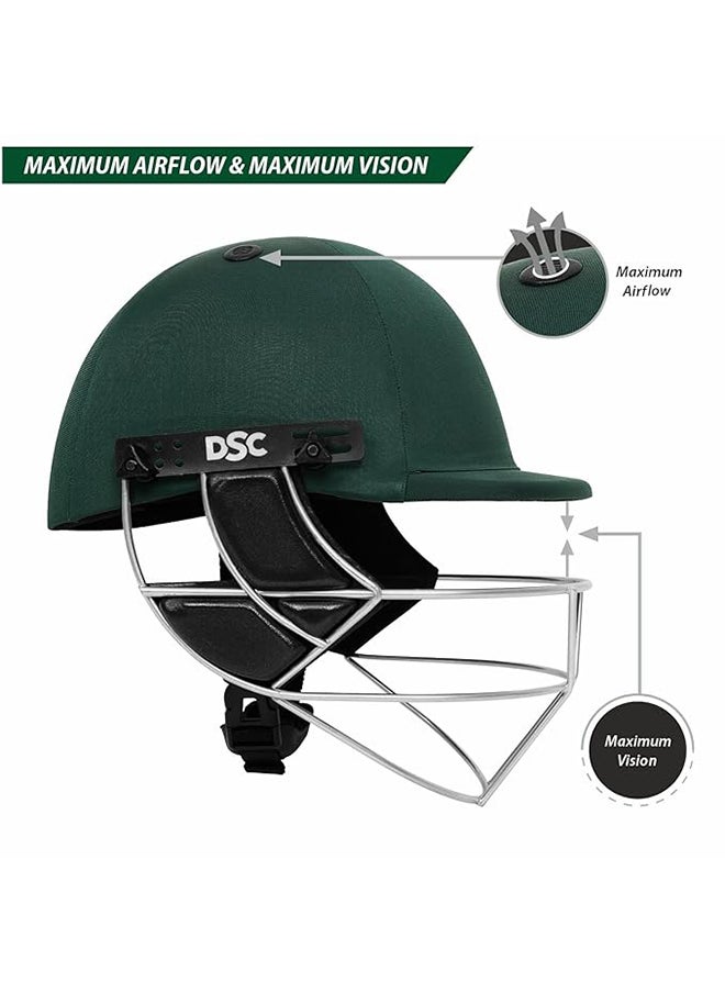 DSC Defender Cricket Helmet | Size: Large | For Men & Boys | Adjustable Steel Grill | Back Support Strap | Lightweight  - Image 3