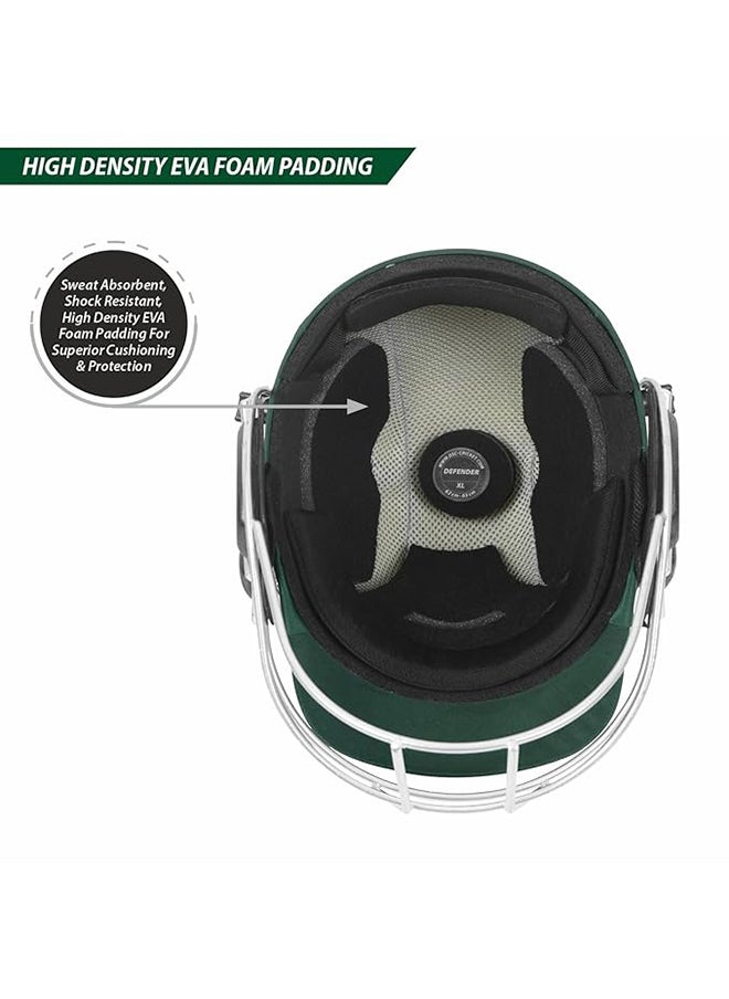 DSC Defender Cricket Helmet | Size: Large | For Men & Boys | Adjustable Steel Grill | Back Support Strap | Lightweight  - Image 2