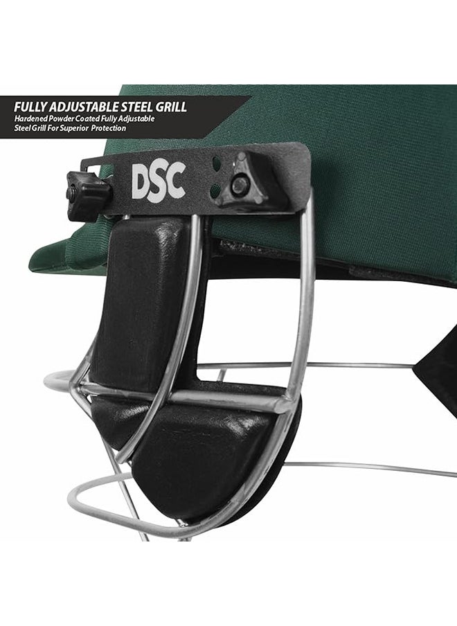 DSC Defender Cricket Helmet | Size: Large | For Men & Boys | Adjustable Steel Grill | Back Support Strap | Lightweight  - Image 4