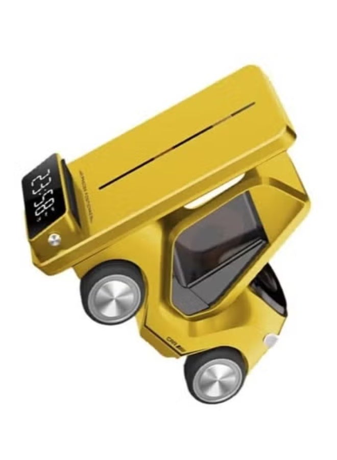 TIGER Universal Wireless Charging Station – Yellow Fast Charging Dock for iPhone, Samsung Galaxy, AirPods & Other Qi-Enabled Devices | Compact & Portable Wireless Charger with Smart Safety Chip, Anti-Slip Base & Sleek Design | Ideal for Home, Office & Travel Use - Image 2