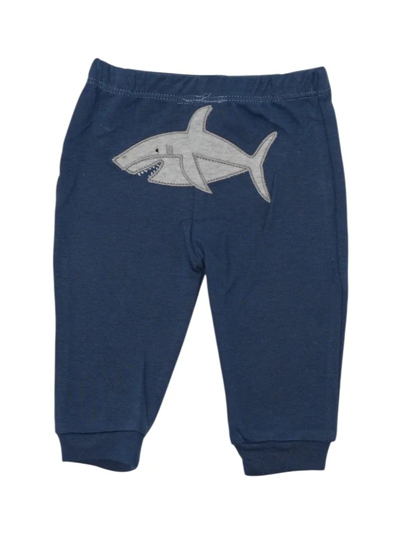 Bambimici Bambimici Shark Print Short Sleeve with Pyjama 3-Piece