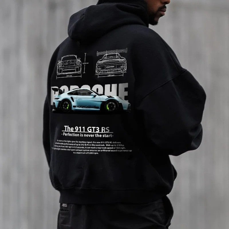 New Gothic Large Profile Hoodie Long Sleeve Harajuku Sweater Men'S And Women'S Beautiful Hip-Hop Retro Friends Winter - Image 4