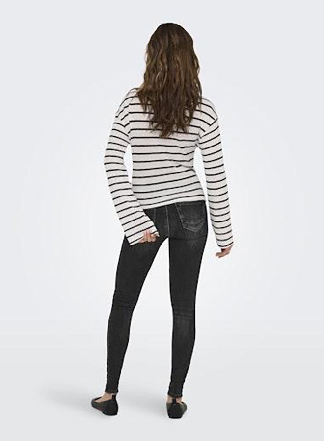 ONLY Onlspezia Life L/S Boatneck Top Moch Jrs - Image 4