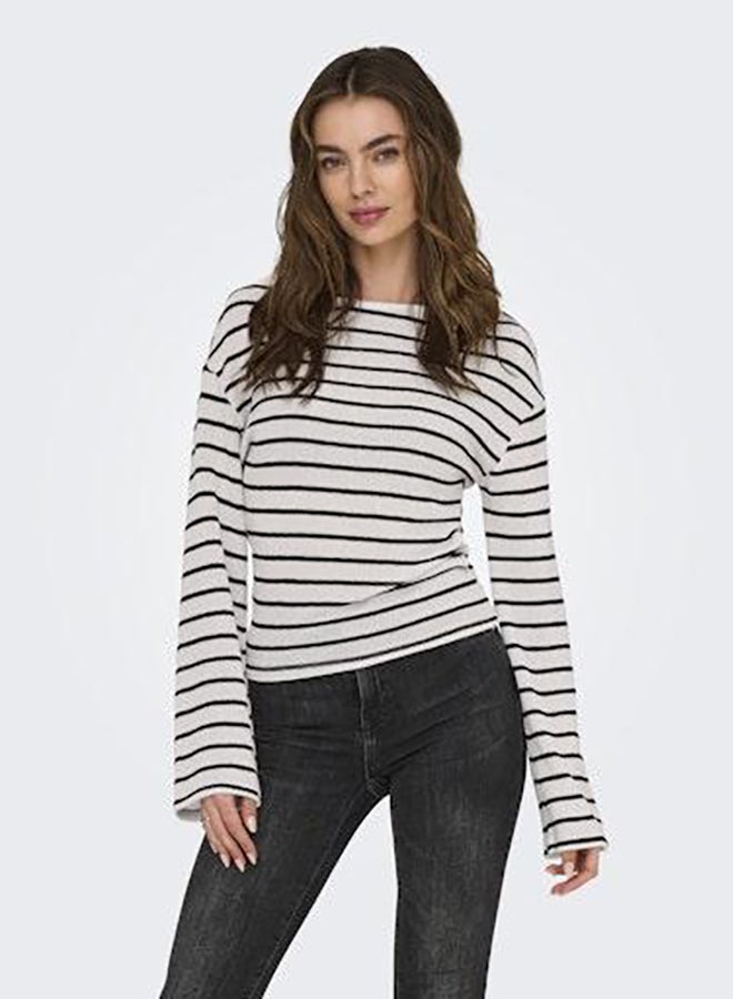 ONLY Onlspezia Life L/S Boatneck Top Moch Jrs - Image 3