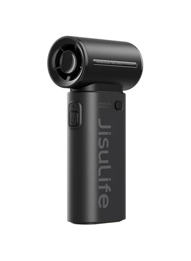 Loquat Portable Handheld Fan, 5000mAh Powerful Mini Turbo Fan, 22H Max Cooling Time, 40000 RPM Hight Speed, 5 Speeds Rechargeable, Small Pocket Design, Personal Travel Essentials for Women Men Black - Image 1