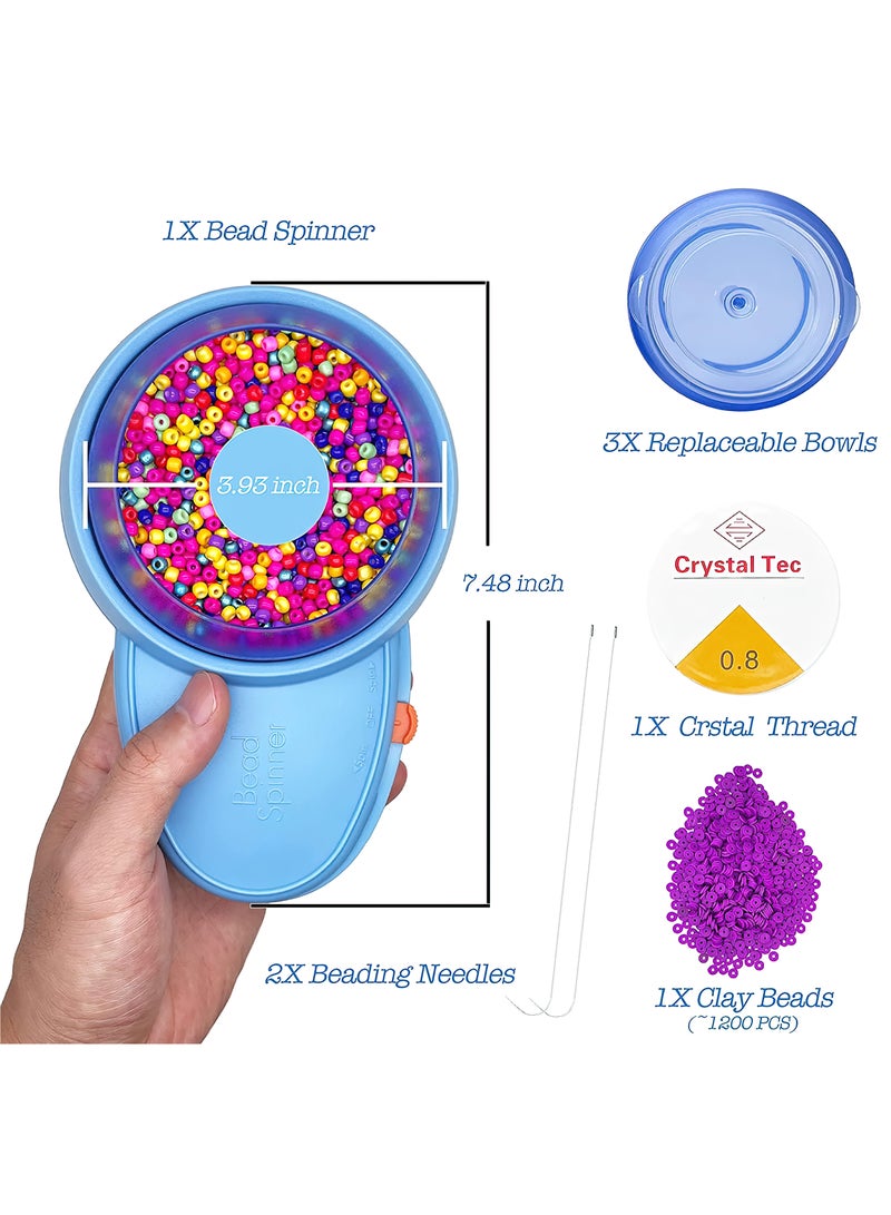 Goldfish Electric Two Way Beading Kit For Jewelry Making Contains 1 Pc Automatic Beading Spinner With 3 Pcs Beading Bowls And 2 Pcs Beading Needles - Image 3