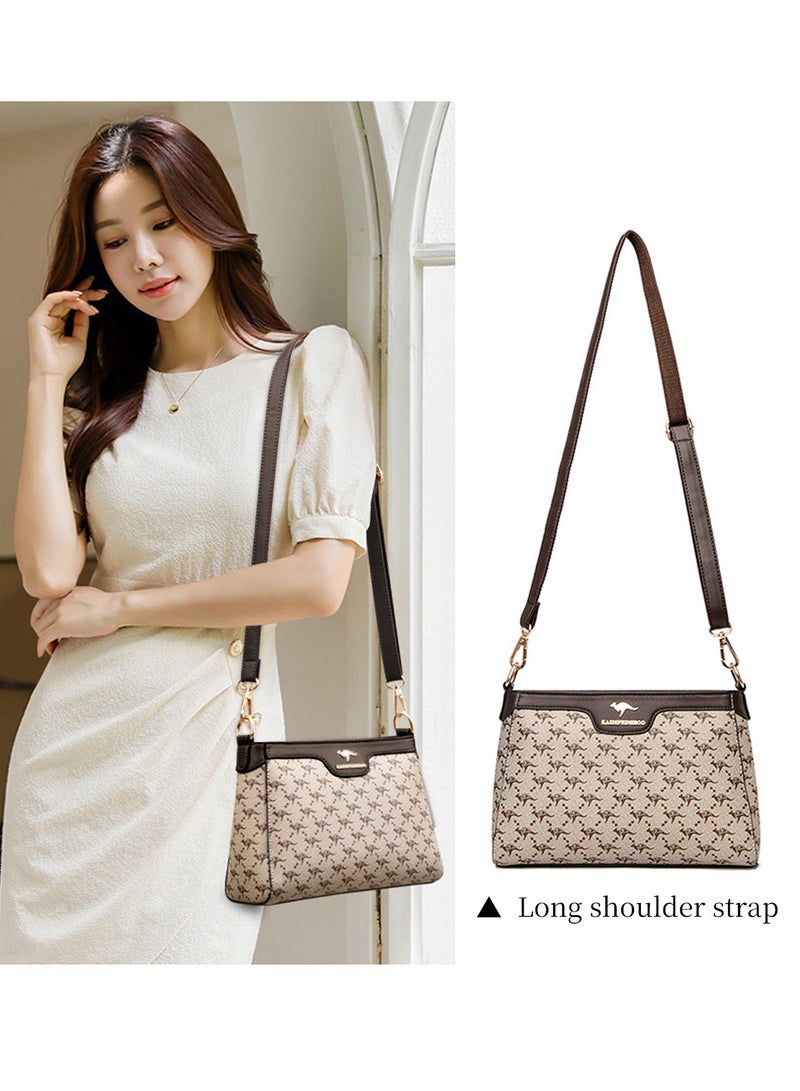 Moovant Women's Retro Shoulder Bag, Fashion Printed Crossbody Bag, Versatile Small Square Bag, with 2 Removable Shoulder Strap  - Image 2
