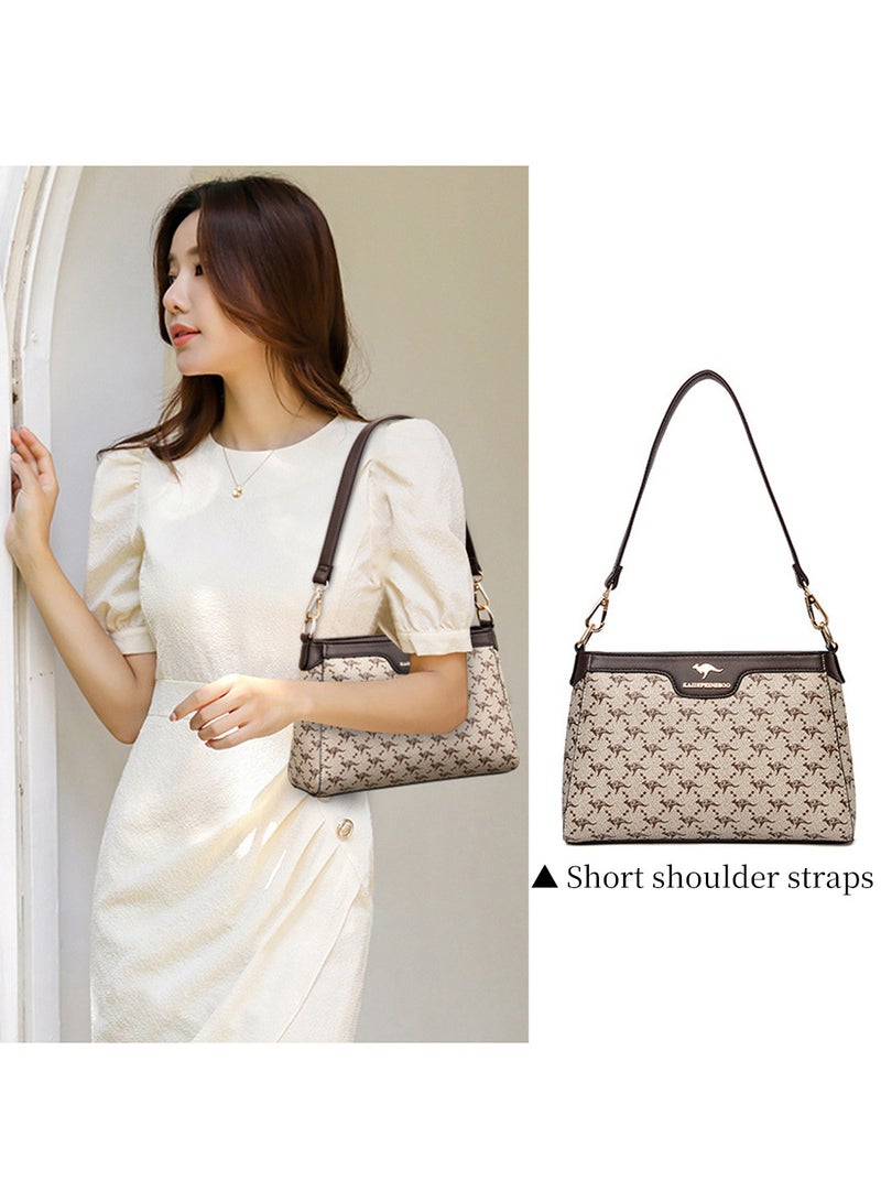 Moovant Women's Retro Shoulder Bag, Fashion Printed Crossbody Bag, Versatile Small Square Bag, with 2 Removable Shoulder Strap  - Image 3