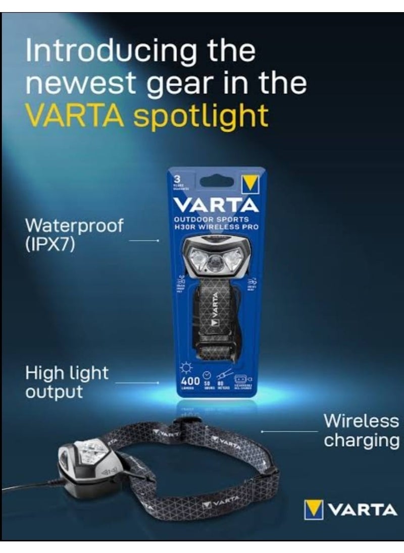 VARTA 18650 Outdoor Sports H30R Pro Headlamp Wireless Aydos  - Image 4