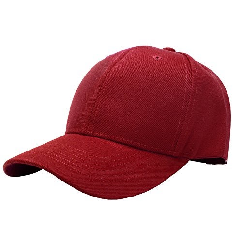 Falari Baseball Cap Adjustable Size for Running Workouts and Outdoor Activities All Seasons (1pc Burgundy) - Image 1