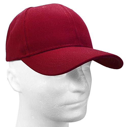 Falari Baseball Cap Adjustable Size for Running Workouts and Outdoor Activities All Seasons (1pc Burgundy) - Image 5