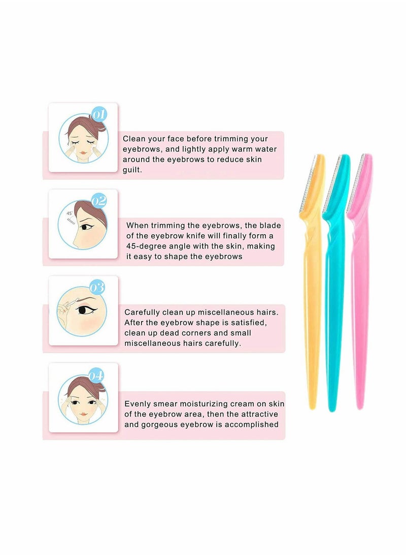 KASTWAVE - Eyebrow Razors, 15pcs Eyebrow Razors,Eyebrow Razor and Face Razor for Women,Multipurpose Exfoliating Tool,Face Razor and Eyebrow Shaper For Women... - Image 1