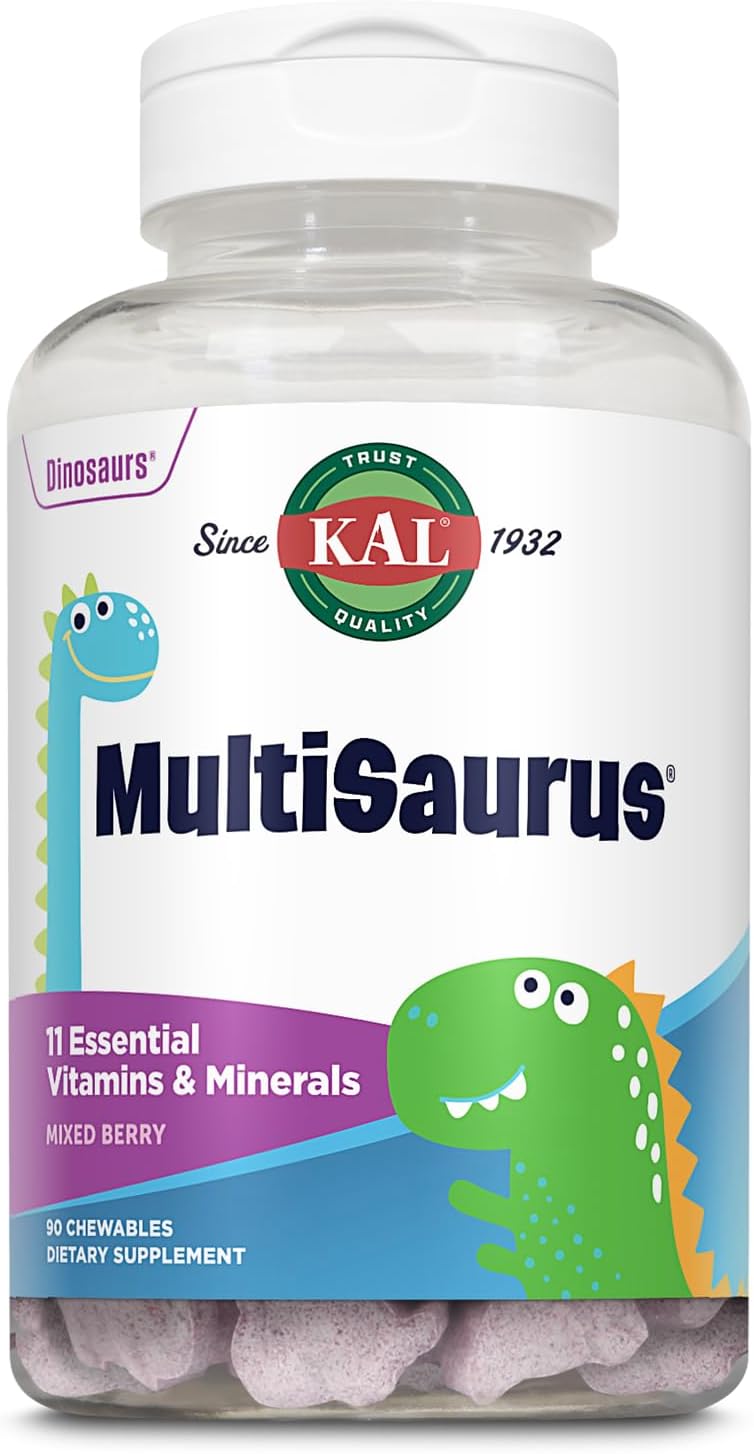 KAL MultiSaurus Kids Chewable Vitamins Mixed Berry - Image 1