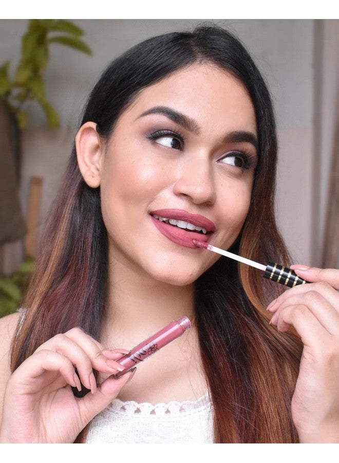 إيبا أحمر شفاه سائل غير لامع من إيبا ماكس - وردي مرح | غني بفيتامين إي وزيت اللوز | مقاوم للتحول ويدوم طويلاً | مقاوم للماء والتلطخ | لمسة نهائية مخملية غير لامعة وصبغية للغاية | خفيف الوزن ومريح | غير لزج ولا يسبب الجفاف | مكياج الشفاه | 2.6 مل - Image 5