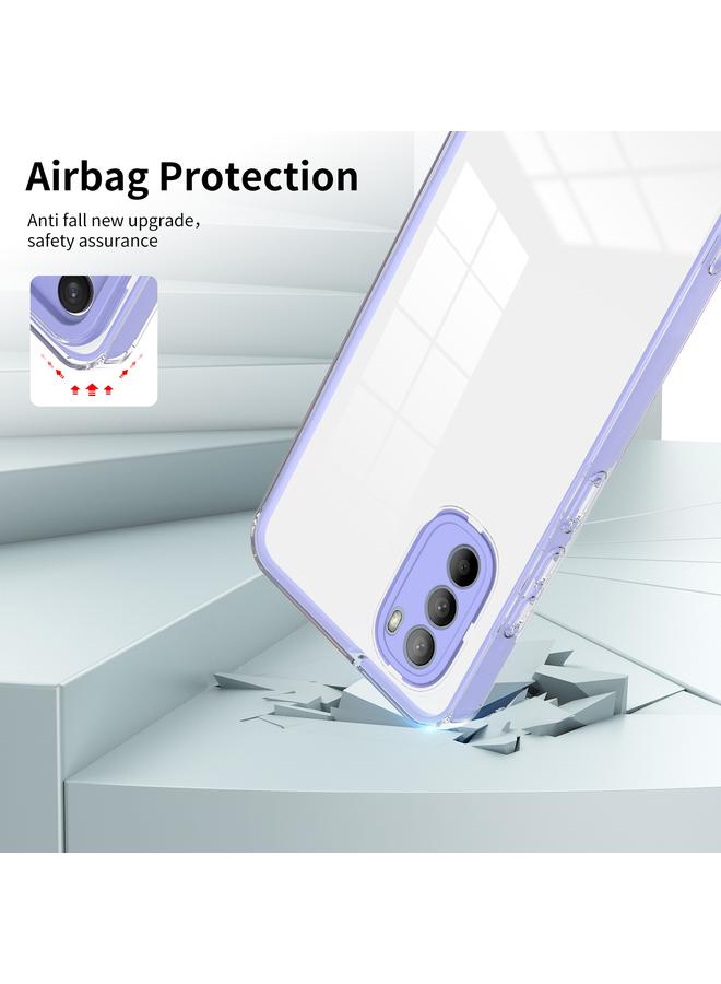 اس-توب جراب لهاتف Motorola Moto G31 / G41 3 في 1 جراب هاتف شفاف من مادة TPU بلون إطار الكمبيوتر الشخصي - Image 4
