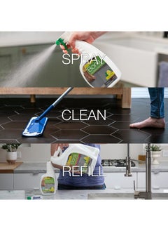 BONA Multi-Surface Floor Cleaner Spray - 32 fl oz - Lemon Mint Scent - Refillable - Residue-Free Floor Cleaning Solution for Stone, Tile, Laminate, and Vinyl Floors  - Image 4