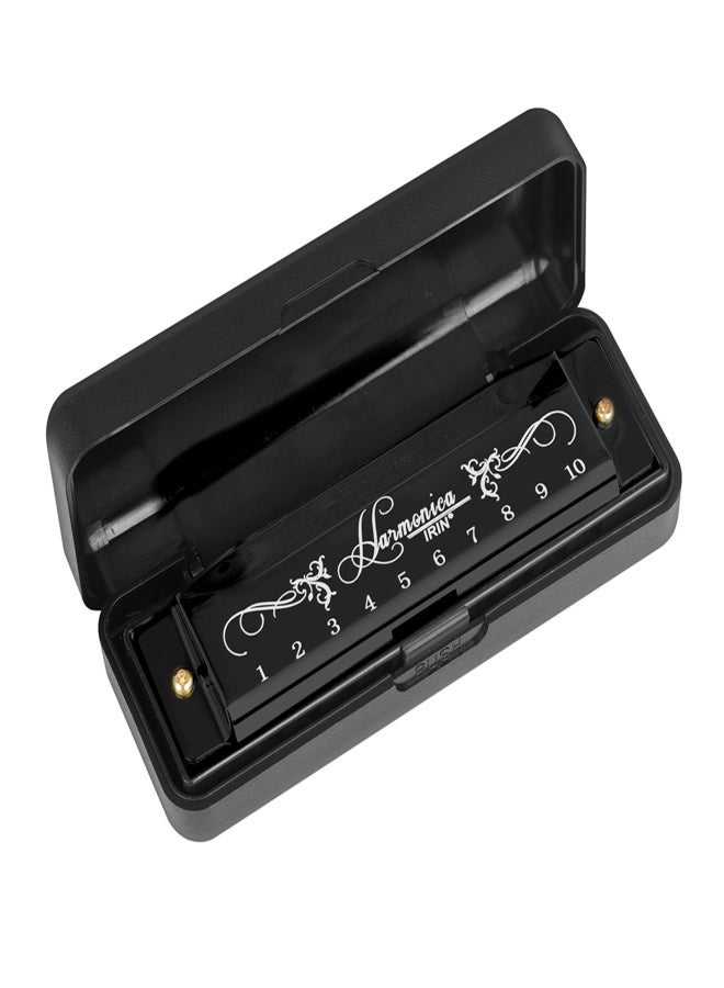 IRIN 10-Hole Harmonica Key of C 20-Tone Musical Gift with Storage Case for Beginner  Student - Image 1