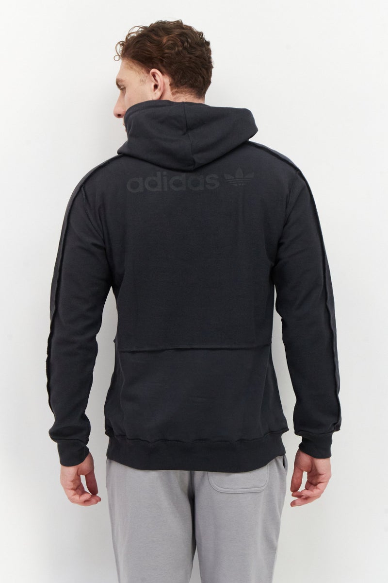 adidas Originals Men Sportswear Fit Outdoor Hoodie, Carbon Black  - Image 2