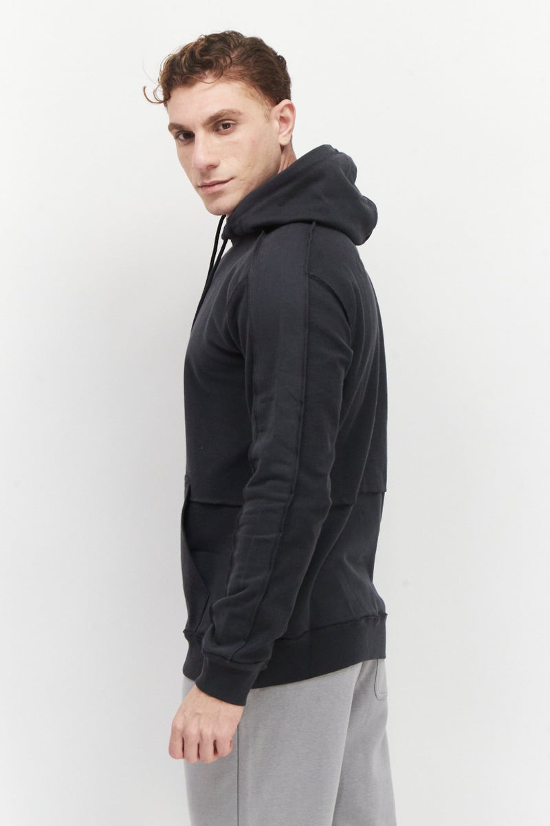 adidas Originals Men Sportswear Fit Outdoor Hoodie, Carbon Black  - Image 3