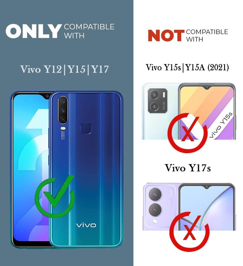 Jkobi Back Cover Case for Vivo Y12 | Y15 | Y17 (Shockproof with Polycarbonate Clear Panel | Professional Black) - Image 4