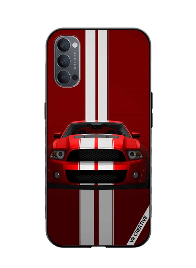 VR CREATIVE Protective Case Cover For Oppo Reno4 Pro 5G Car Design Multicolour - Image 1