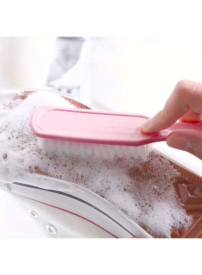 Nordic Blue Reusable Plastic Cleaning Brush For Shoes Bathroom Kitchen Outdoor - Image 1