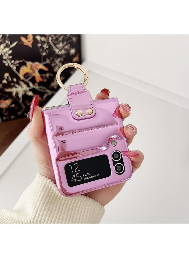 اس-توب جراب لهاتف Samsung Galaxy Z Flip 4 Laser Aurora Ring Down Jacket جراب هاتف مقاوم للصدمات - Image 2