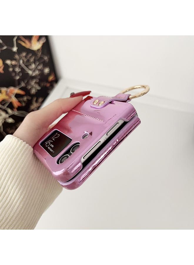 اس-توب جراب لهاتف Samsung Galaxy Z Flip 4 Laser Aurora Ring Down Jacket جراب هاتف مقاوم للصدمات - Image 4