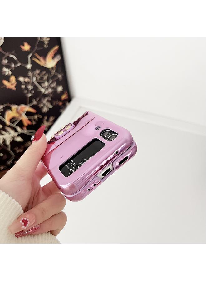 اس-توب جراب لهاتف Samsung Galaxy Z Flip 4 Laser Aurora Ring Down Jacket جراب هاتف مقاوم للصدمات - Image 3