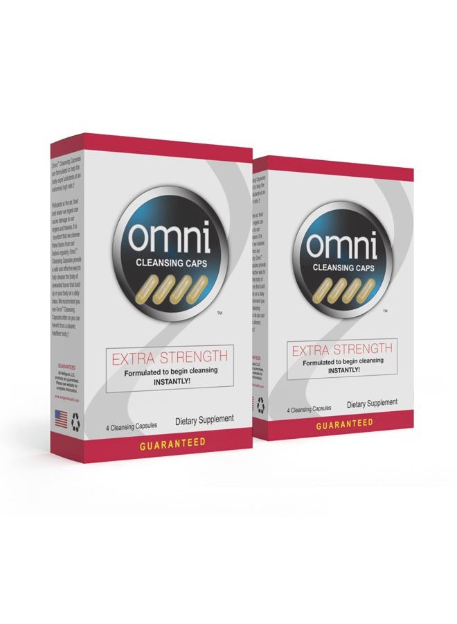 wellgenix Omni Herbal Cleanse Detox Capsules: Fast Acting, Extra Strength Detox Cleanse for Whole Body, Flush Your System with Detoxifying Capsules, 4 Count (2)  - Image 1