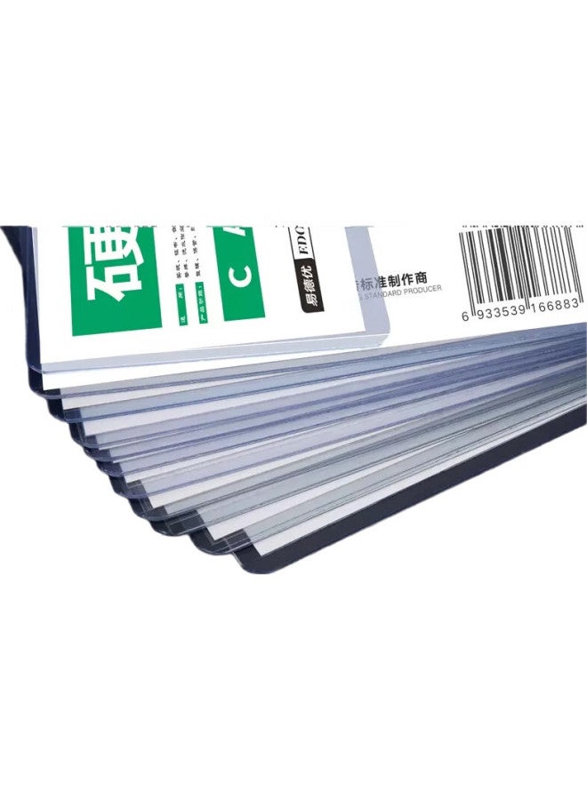 Oumai Transparent Hard Plastic Card Sleeves, Document Holders, License Display Frames, Pvc Hard Plastic Protective Covers, Card Holders, A3 Transparent Hard Plastic Sleeves, 10-Pack (Without Magnetic Suction) - Image 1