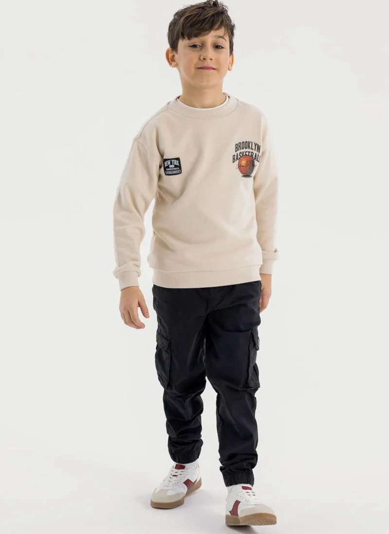 MINOTI Teen Boys Woven Cargo Trousers with Drawcord