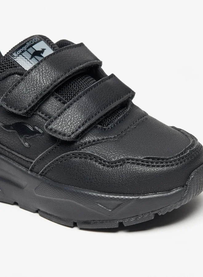 كانغاروس Boys' School Shoes with Hook and Loop Closure