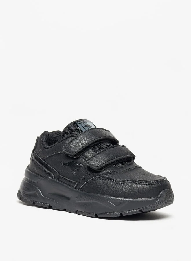 كانغاروس Boys' School Shoes with Hook and Loop Closure