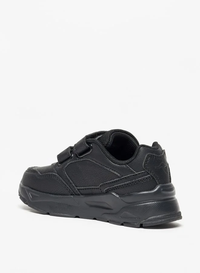كانغاروس Boys' School Shoes with Hook and Loop Closure