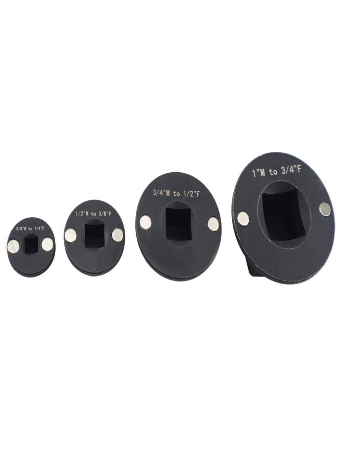 RJSPHH 4PCS Low Profile Impact Socket Adapter Set. Drive Ratchet Adapter Set (1" to 3/4", 3/4" to 1/2", 1/2" to 3/8",and 3/8" to 1/4"） - Image 1