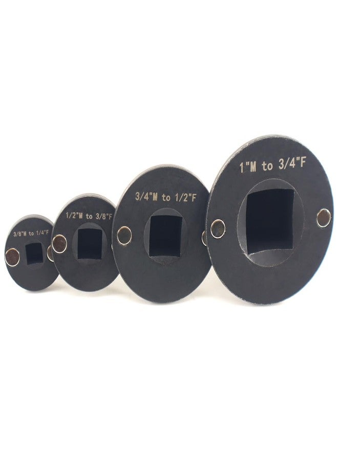 RJSPHH 4PCS Low Profile Impact Socket Adapter Set. Drive Ratchet Adapter Set (1" to 3/4", 3/4" to 1/2", 1/2" to 3/8",and 3/8" to 1/4"） - Image 5